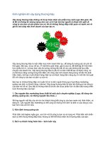 Tài liệu Kinh nghiệm khi xây dựng thương hiệu ppt