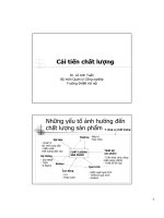 Tài liệu Cải tiến chất lượng docx