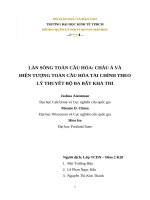 LÀN SÓNG TOÀN cầu hóa CHÂU á và HIỆN TƯỢNG TOÀN cầu hóa tài CHÍNH THEO lý THUYẾT bộ BA bất KHẢ THI 