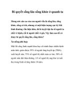 Tài liệu Bí quyết sống lâu sống khỏe ở quanh ta ppt