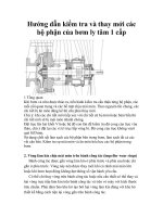 Tài liệu Hướng dẫn kiểm tra và thay mới các bộ phận của bơm ly tâm 1 cấp docx