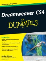 Tài liệu Dreamweaver CS4 For Dummies docx