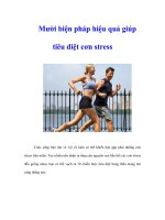 Tài liệu Mười biện pháp hiệu quả giúp tiêu diệt cơn stress pdf