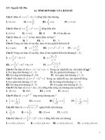 Tài liệu Trắc nghiệm tính đơn điệu Nguyễn Thế Thu pptx