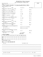 Gián án KTra chương II số học lớp 6