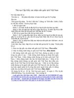 Tài liệu Thủ tục Cấp Giấy xác nhận mất quốc tịch Việt Nam doc