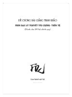 Tài liệu Đề cương bài giảng Lý thuyết tiền tệ pptx