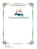 Tài liệu 7 Tin học hóa và quản lí pdf