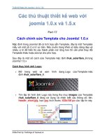 Tài liệu Thủ Thuật Thiết Kế Web Với Joomla 1.0x và 1.5x part 17 pptx