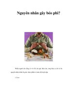 Tài liệu Nguyên nhân gây béo phì? pdf