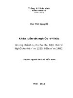 Những chính sách của nhà trần đối với nghệ an (từ năm 1225 đến năm 1400 