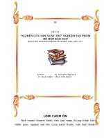 Tài liệu ĐỀ TÀI: NGHIÊN CỨU SẢN XUẤT THỬ NGHIỆM SẢN PHẨM ĐỒ HỘP BÀO NGƯ ppt
