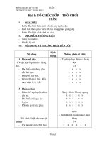 Bài soạn GIÁO ÁN THỂ DỤC 1