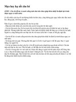 Mẹo hay hạ sốt cho bé 