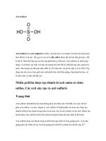 Tài liệu Axít sulfuric doc