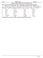 Bài giảng UNIT 8: WHAT DO WE DO EVERY DAY