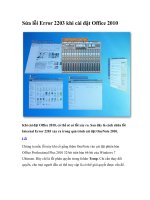 Tài liệu Sửa lỗi Error 2203 khi cài đặt Office 2010 doc