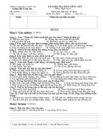 Bài soạn BÀI KIỂM TRA TIẾNG VIỆT KI 2 LỚP 8 (2010-2011)