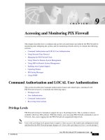Tài liệu Accessing and Monitoring PIX Firewall docx