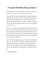 Tài liệu 5 bí quyết để thành công tại công sở ppt