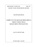 Nghiên cứu ứng dụng hệ thống định vị trong vi phẫu thuật dị dạng động tĩnh mạch não 