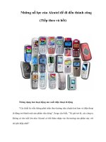 Tài liệu Những nỗ lực của Alcatel để đi đến thành công (Tiếp theo và hết) ppt
