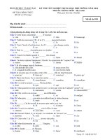 Tài liệu Đề thi chính thức kỳ thi tốt nghiệp THPT 2010 môn tiếng Pháp - Hệ 3 năm (Mã đề thi 918) doc