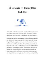 Tài liệu Sổ tay quản lý: Dương Đông kích Tây ppt