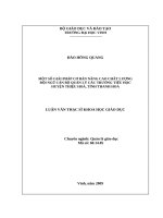 Một số giải pháp cơ bản nâng cao chất lượng đội ngũ cán bộ quản lý các trường tiểu học huyện thiệu hoá, tỉnh thanh hoá 