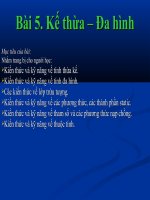 Tài liệu Bài 5: Kế thừa – Đa hình ppt
