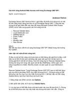 Tài liệu Các tính năng Outlook Web Access mới trong Exchange 2007 SP1 docx