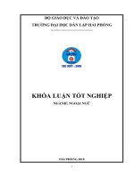 A STUDY ON TECHNIQUES TO DEAL WITH NON EQUIVALENCE IN TRANSLATING ENGLISH IDIOMS INTO VIETNAMESE 
