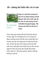 Tài liệu Iốt - không thể thiếu đối với trí não ppt