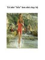 Tài liệu Trí nhớ 