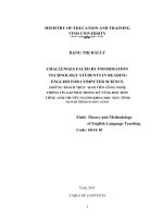 Challenges faced by information technology students in reading english for computer science 