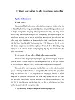 Tài liệu Kỹ thuật sản xuất cá Rô phi giống trong ruộng lúa pptx