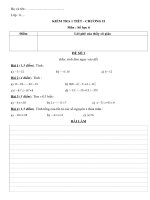 Gián án Kiểm tra chương II Số học 6