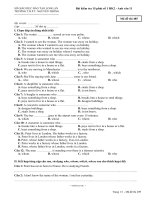 Tài liệu Mã Đề 485 KTTX AV11 S1 HK2