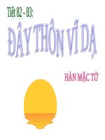 Bài soạn tiết 82 - 83: Đây thôn vĩ dạ