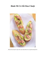 Tài liệu Bánh Mì Cá Sốt Dưa Chuột docx