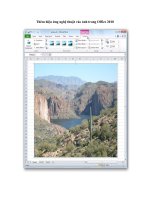 Tài liệu Thêm hiệu ứng nghệ thuật vào ảnh trong Office 2010 doc