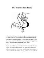 Tài liệu Đối thủ của bạn là ai? pptx