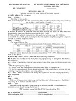 Tài liệu Đề thi tốt nghiệp THPT chính thức môn Địa lý năm 2003-2004 pptx