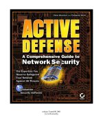 Tài liệu Sybex - Active Defense Guide to Network Security pptx