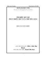 Tìm hiểu mức độ phát triển chú ý của trẻ mẫu giáo 