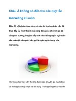 Tài liệu Châu Á không có đất cho các quy tắc marketing cũ mòn doc