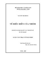 Về biểu diễn của nhóm 