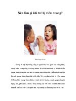 Tài liệu Nên làm gì khi trẻ bị viêm xoang? doc