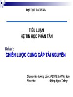 Slide các chiến lược cung cấp tài nguyên 
