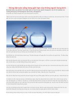 Đừng đặt cuộc sống trong giới hạn của những người trung bình